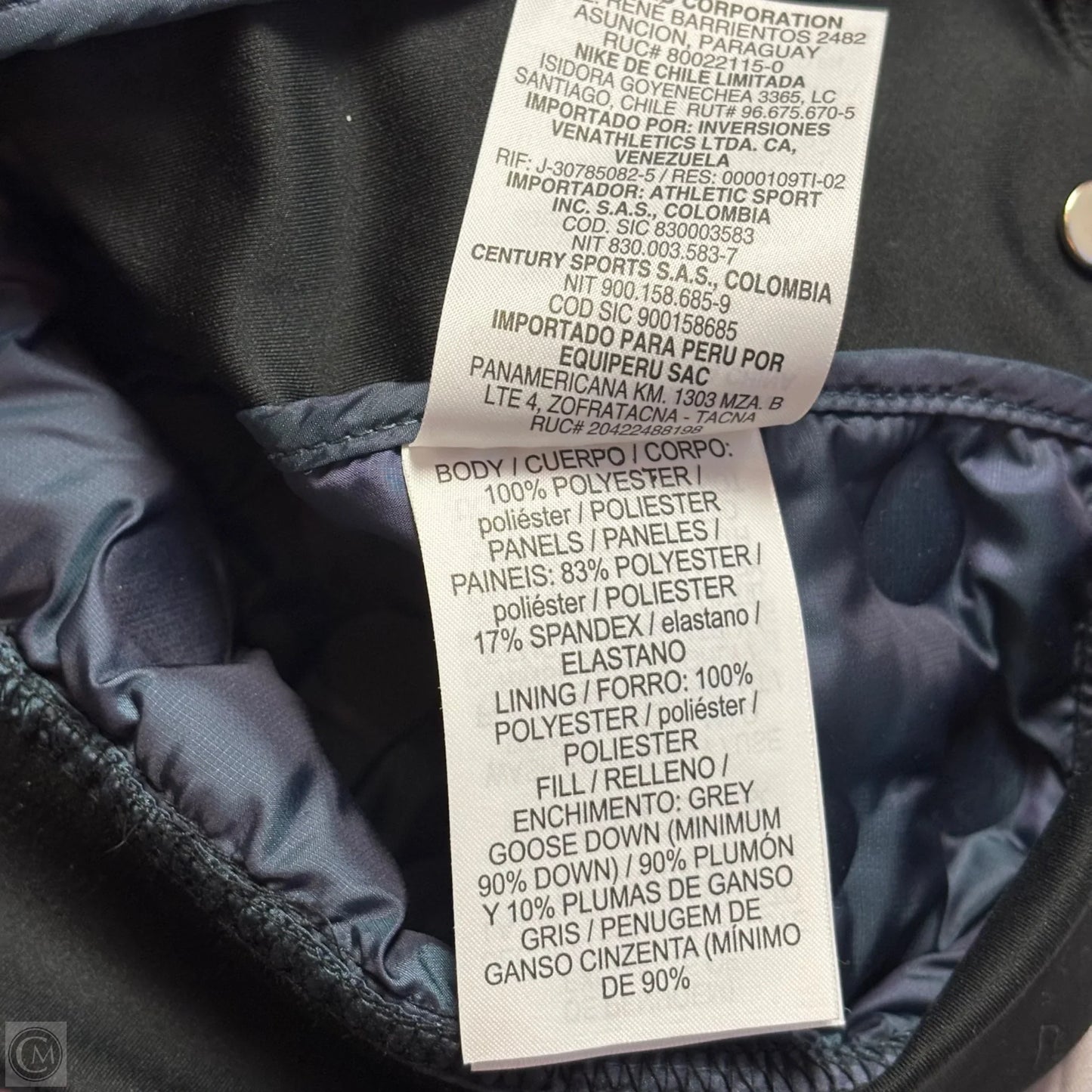 Vest Puffer & Quilted By Nike In Blue, Size: S