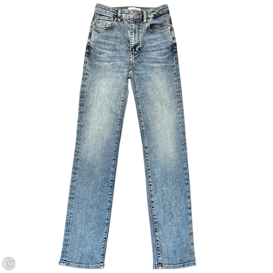 Jeans Straight By Frame In Blue Denim, Size: 0
