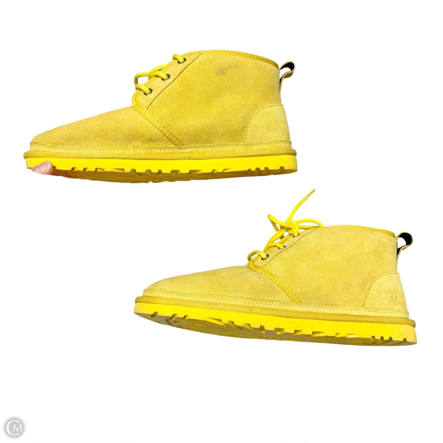 Boots Designer By Ugg In Yellow, Size: 11