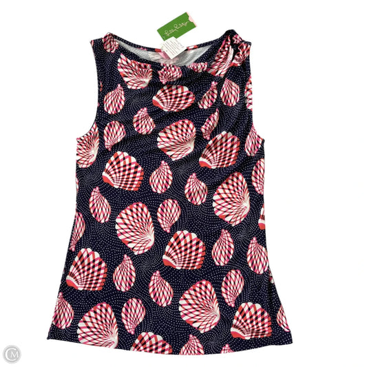 Top Sleeveless Designer By Lilly Pulitzer In Nautical Print, Size: L