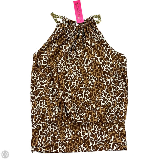 Top Sleeveless Designer By Lilly Pulitzer In Animal Print, Size: M
