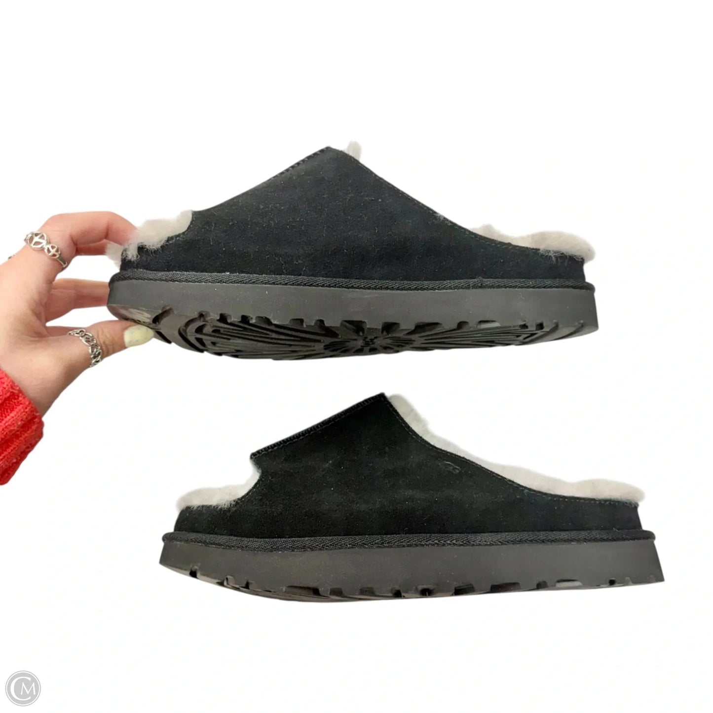 Sandals Designer By Ugg In Black, Size: 8