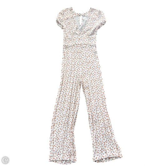 Jumpsuit By Free People In Orange & White, Size: S