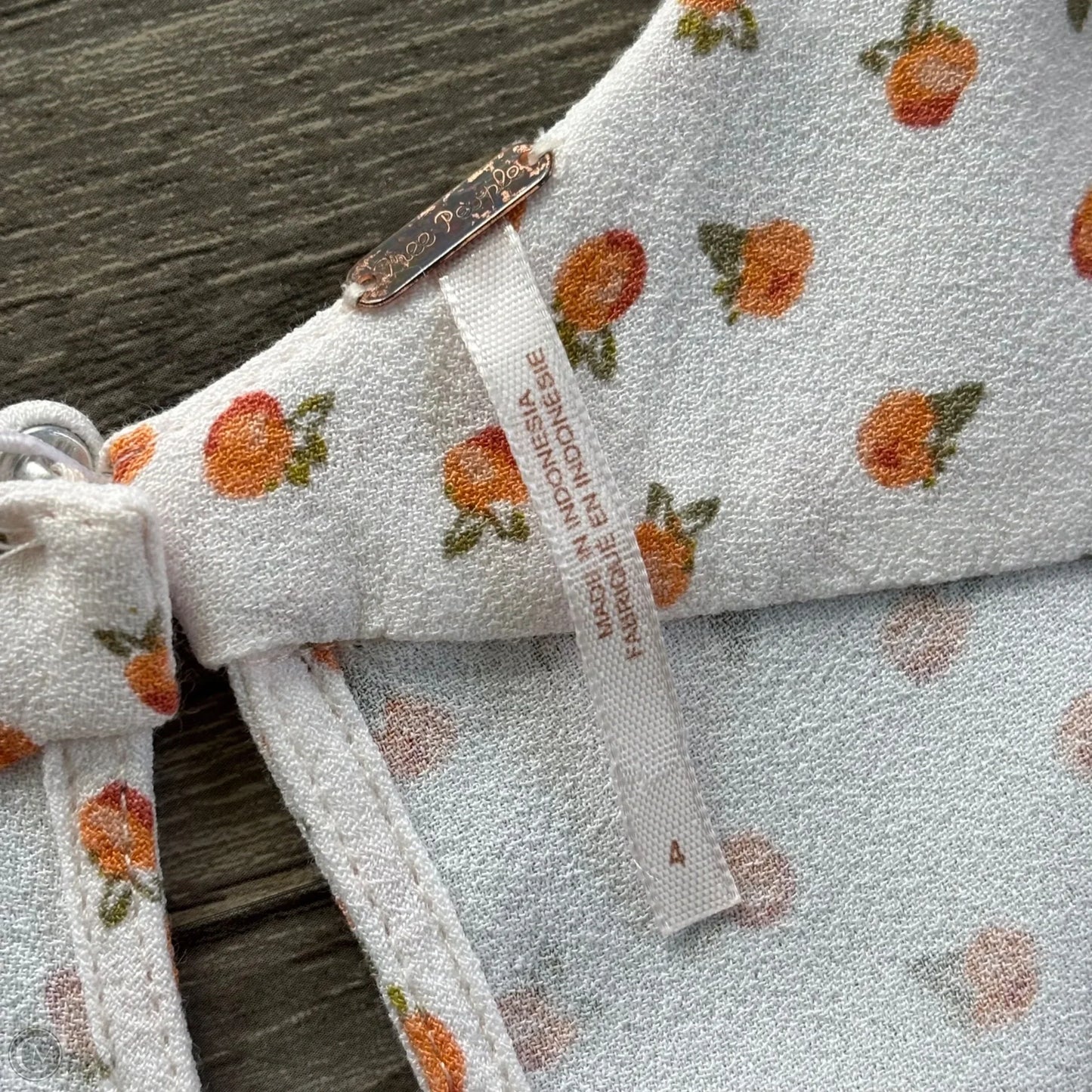 Jumpsuit By Free People In Orange & White, Size: S