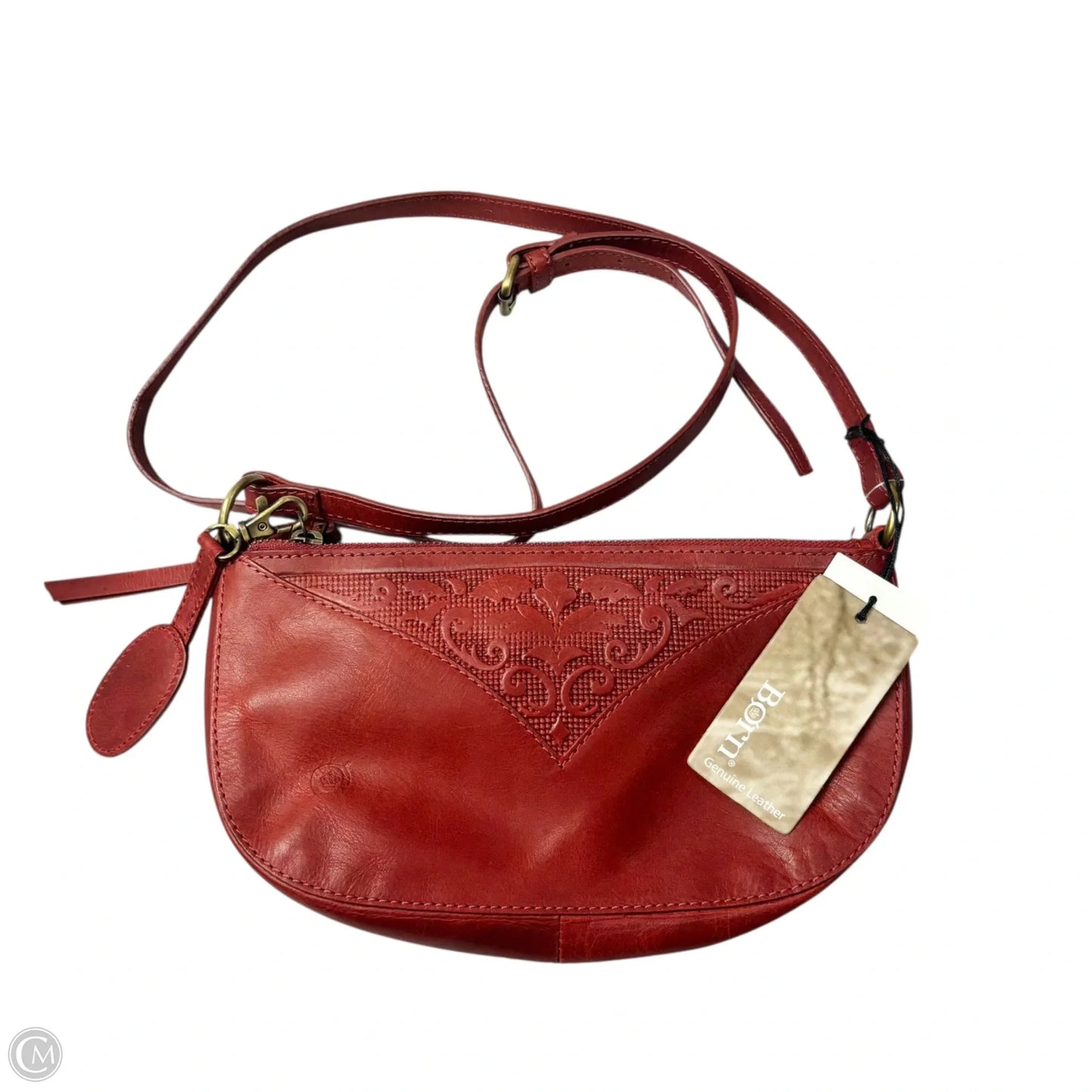 Crossbody Leather By Born, Size: Small