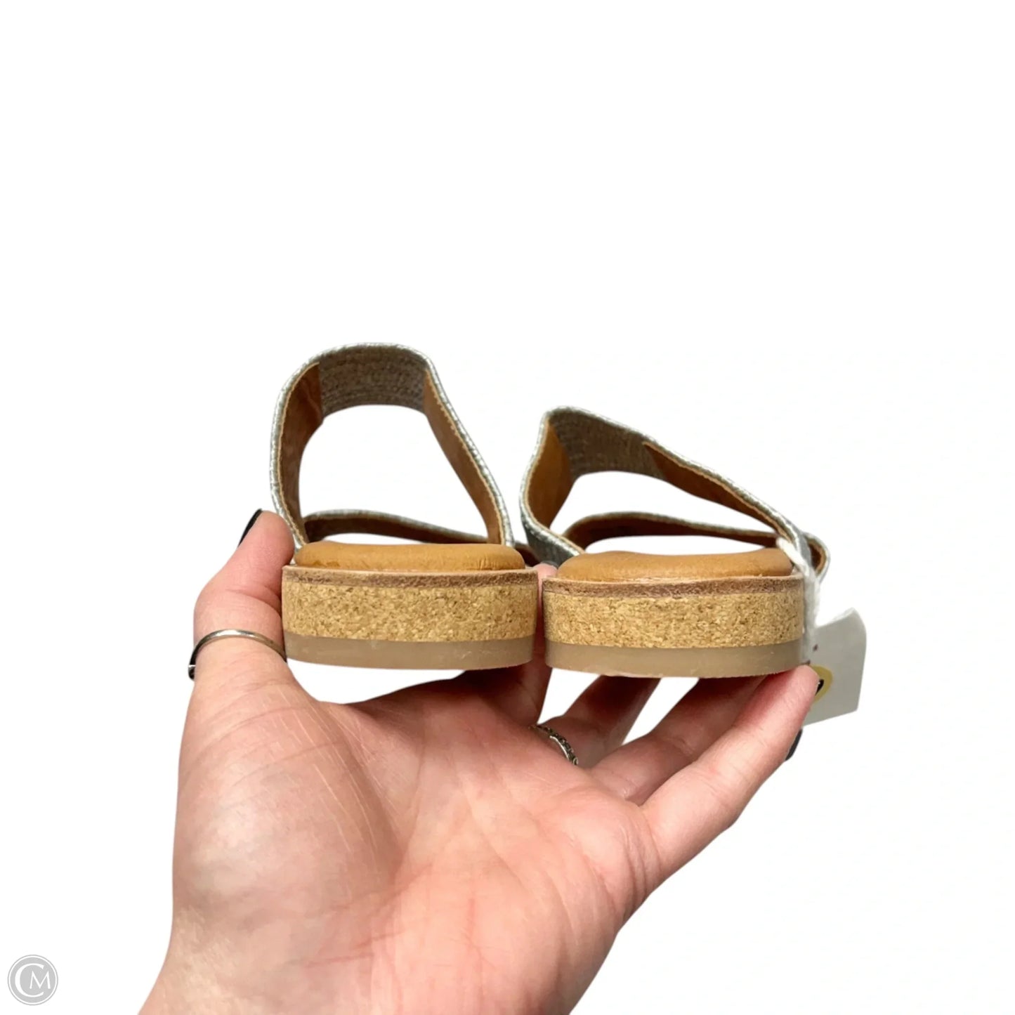 Sandals Flats By Andre Assous In Grey & Tan, Size: 7