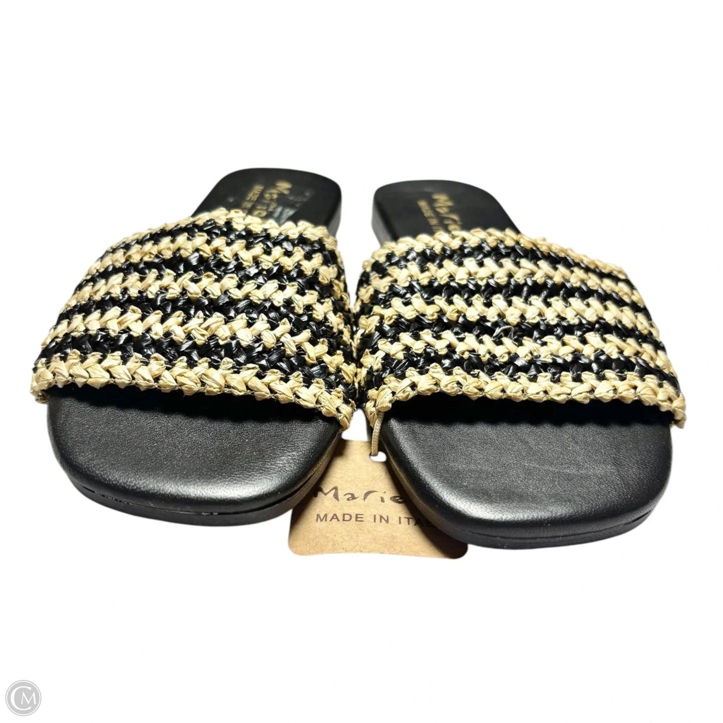 Sandals Flats By Mariella In Black & Tan, Size: 7.5