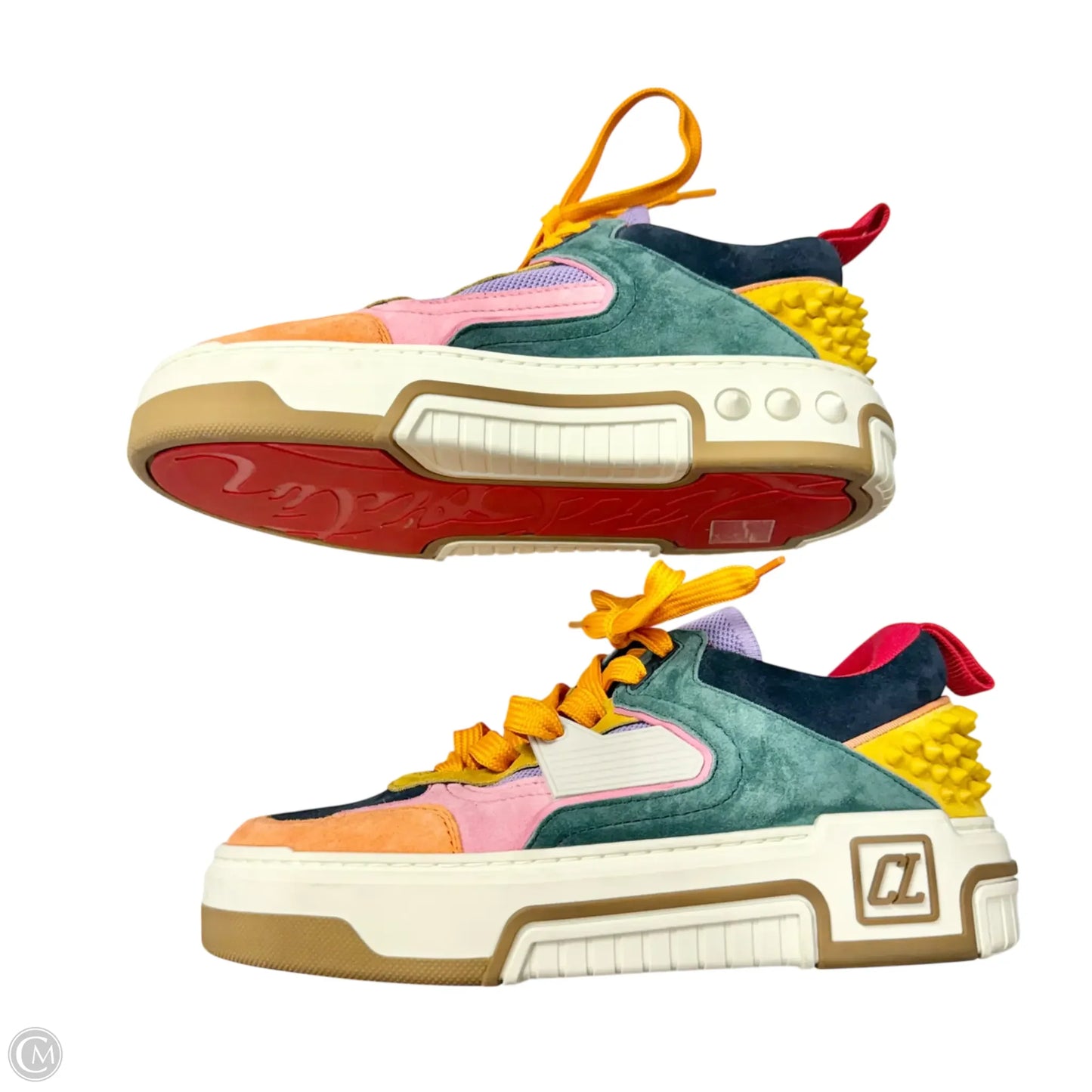 Shoes Luxury Designer By Christian Louboutin In Multi-colored, Size: 5.5