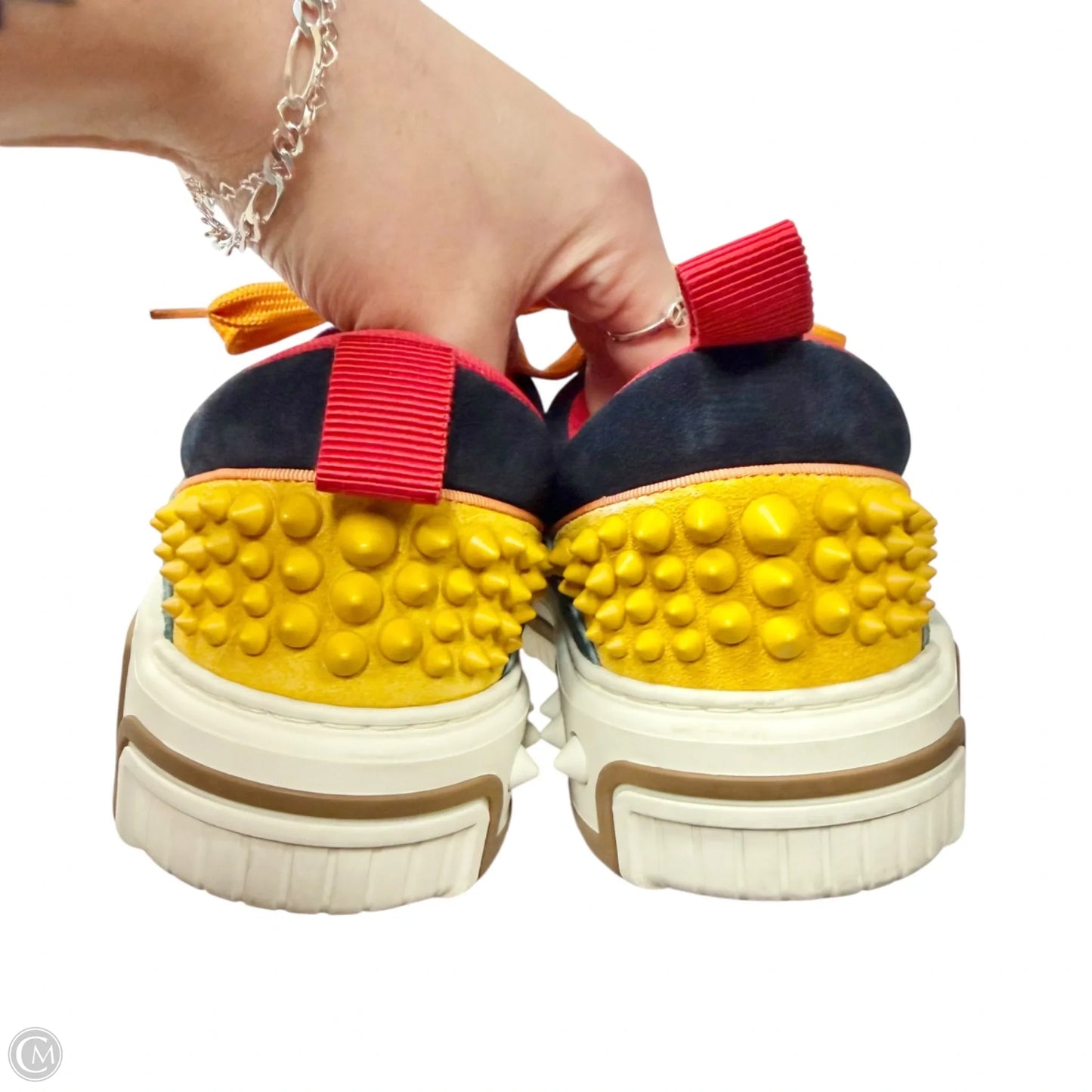 Shoes Luxury Designer By Christian Louboutin In Multi-colored, Size: 5.5