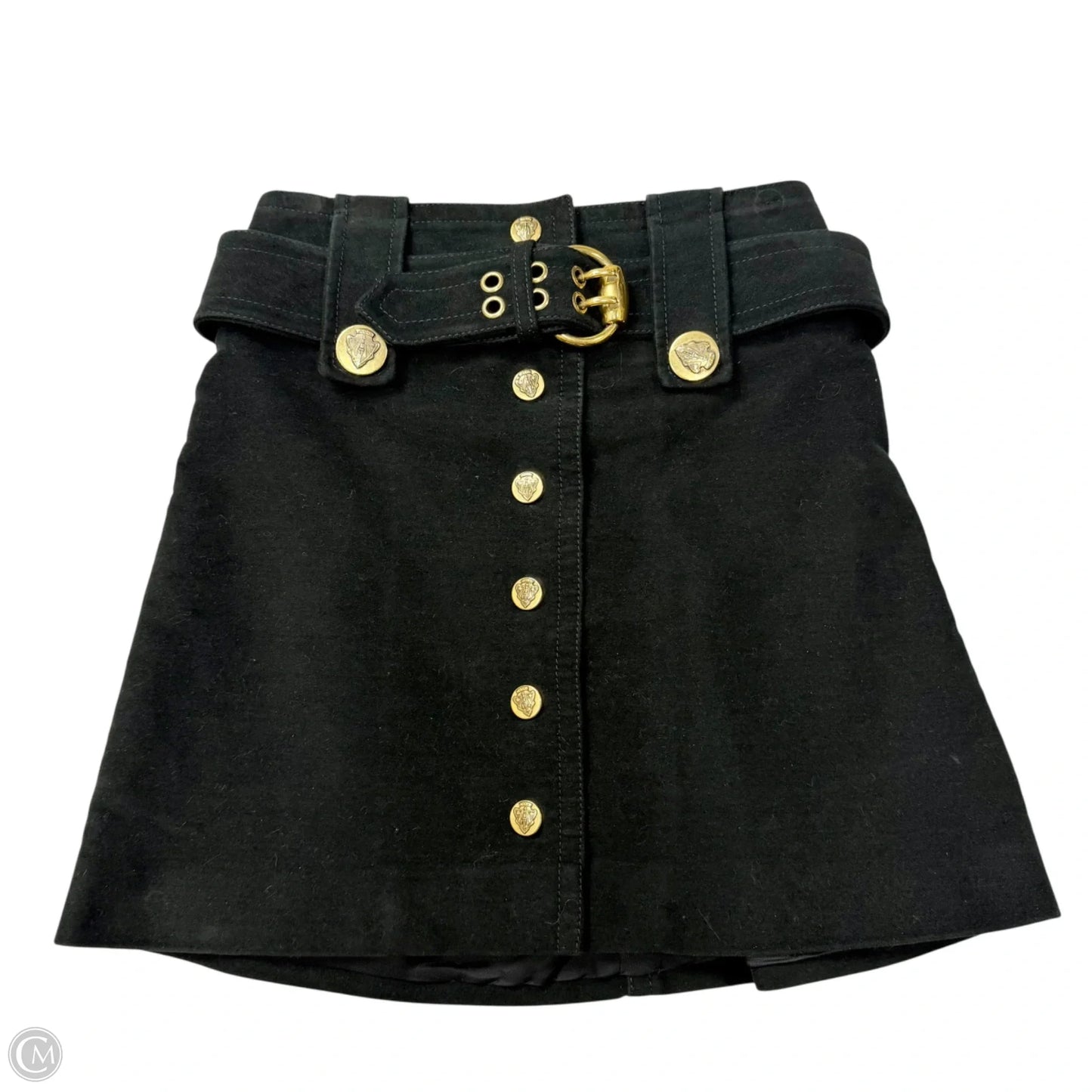 Skirt Luxury Designer By Gucci In Black, Size: 2