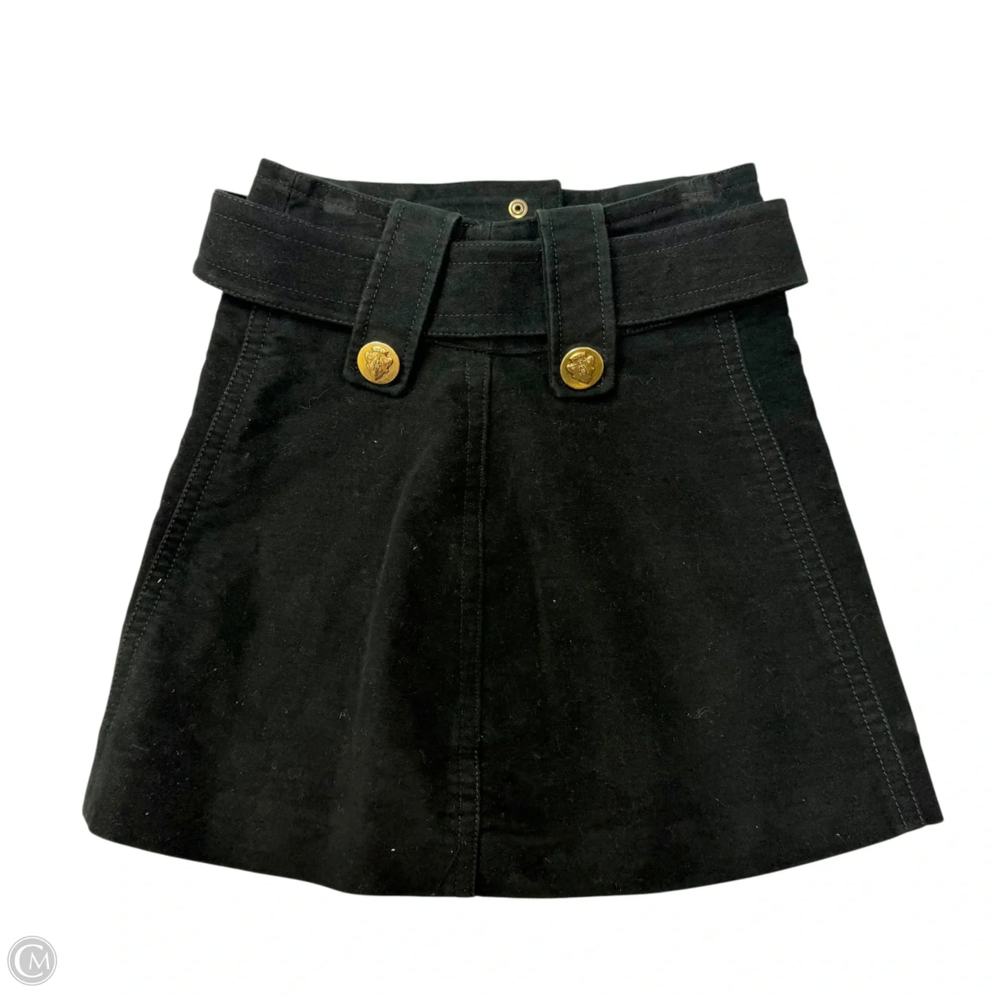 Skirt Luxury Designer By Gucci In Black, Size: 2