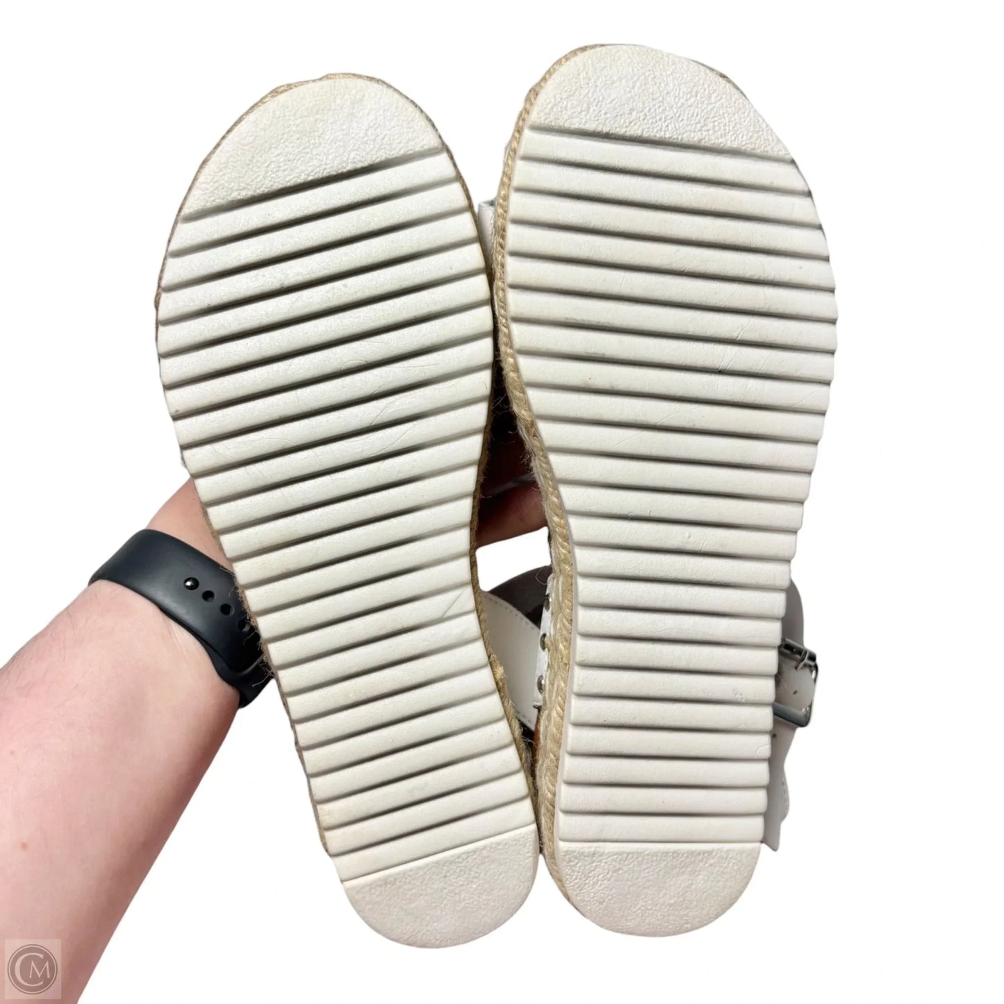 Sandals Flats By Cushionaire In White, Size: 6.5
