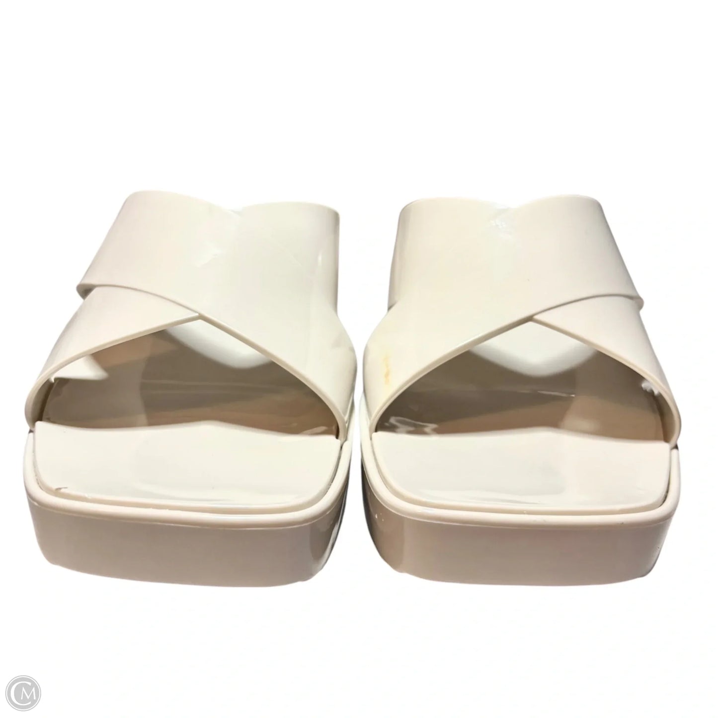 Sandals Heels Block By Torrid In Tan, Size: 10