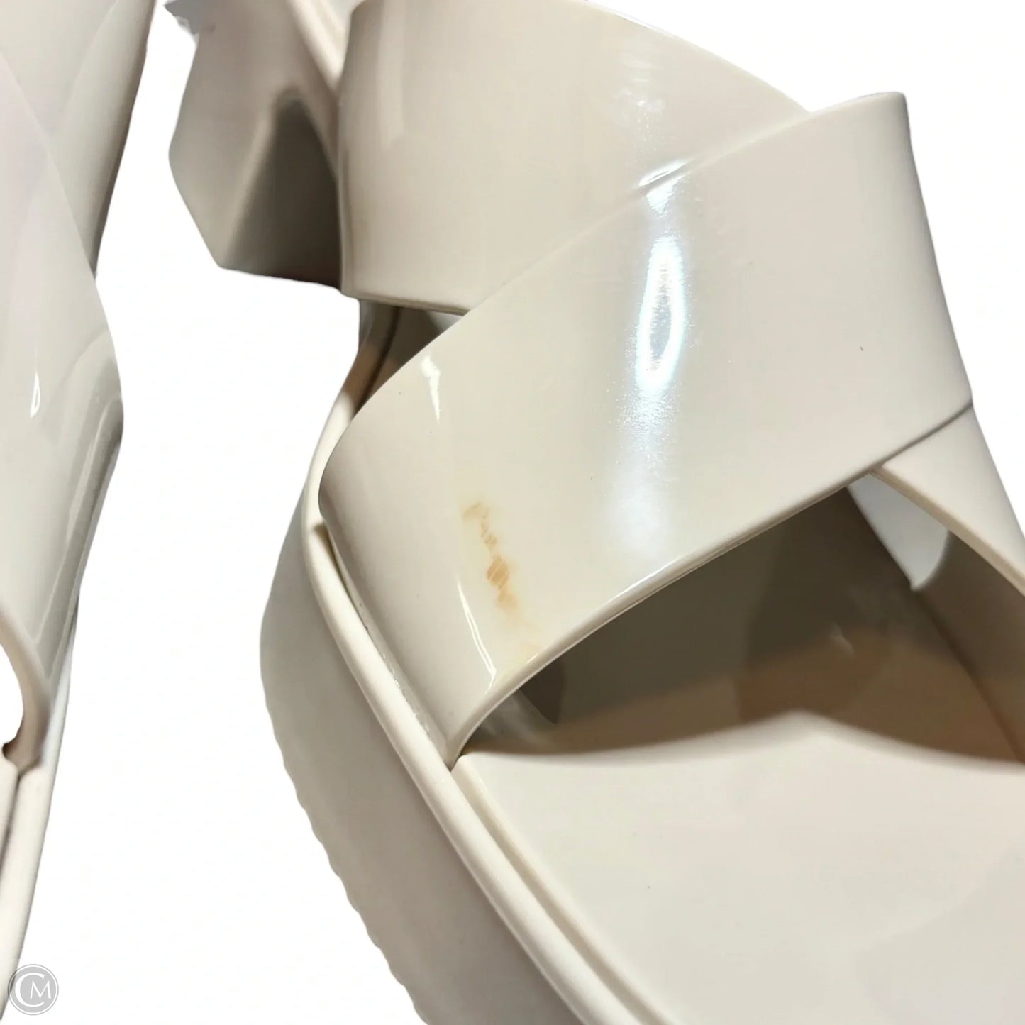 Sandals Heels Block By Torrid In Tan, Size: 10