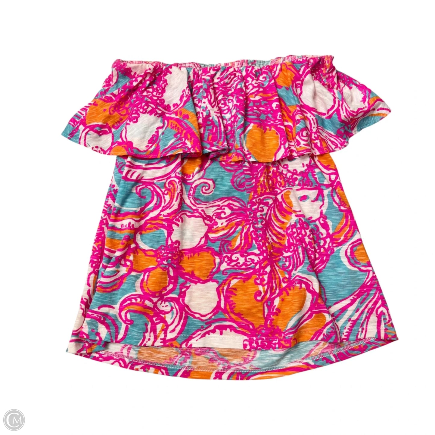 Top Sleeveless Designer By Lilly Pulitzer In Nautical Print, Size: M