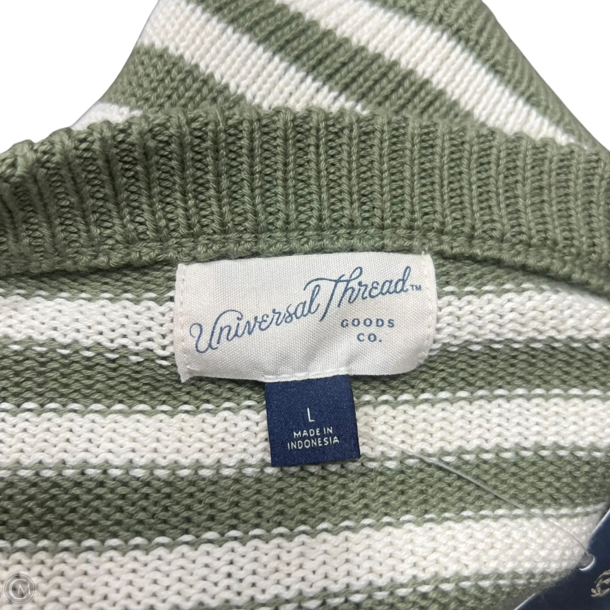 Sweater By Universal Thread In Striped Pattern, Size: L