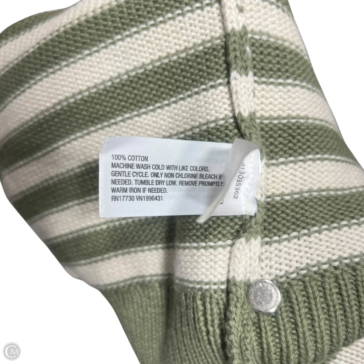 Sweater By Universal Thread In Striped Pattern, Size: L