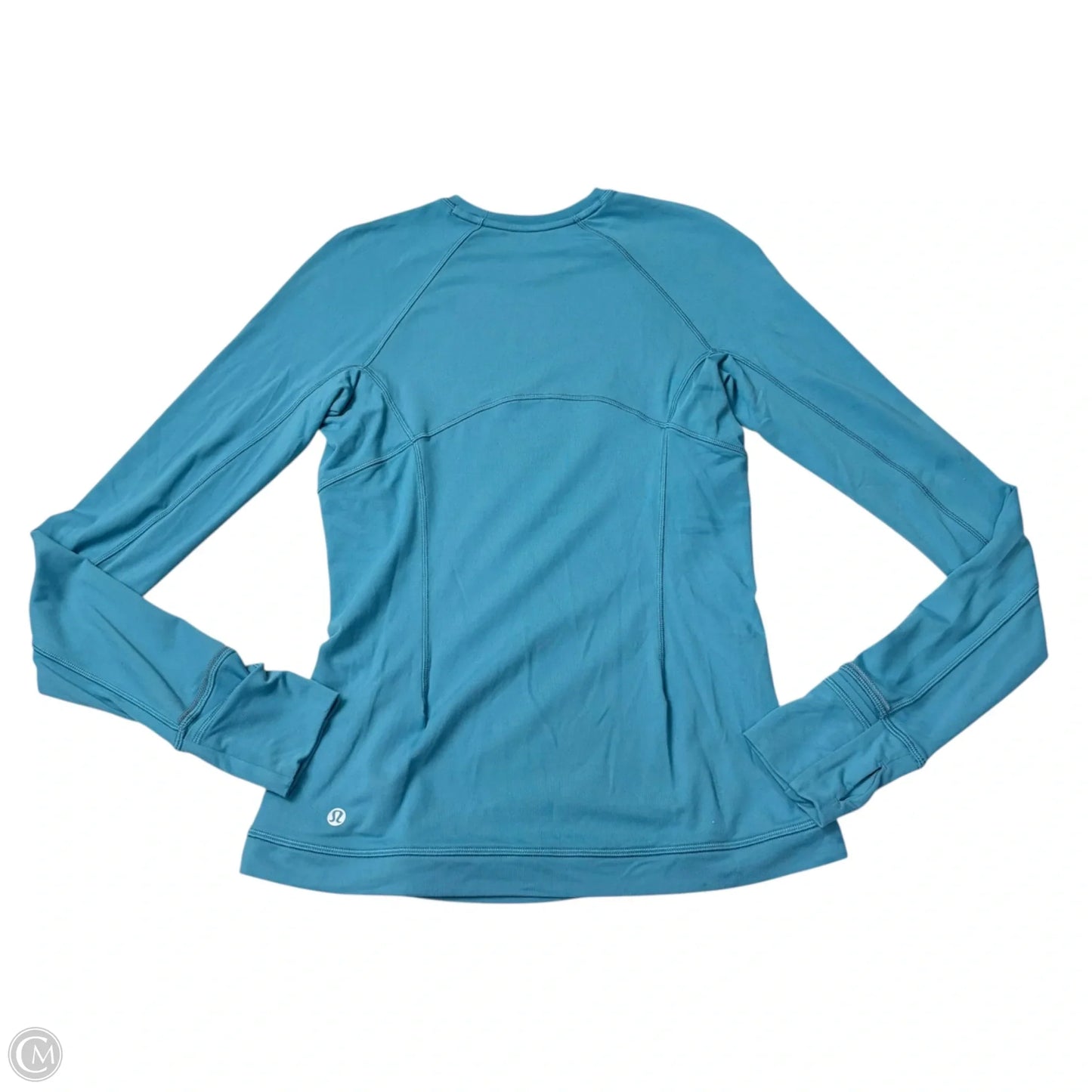 Athletic Top Long Sleeve Crewneck By Lululemon In Blue, Size: S