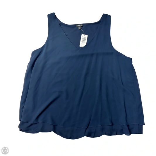 Top Sleeveless By Torrid In Navy, Size: 3x