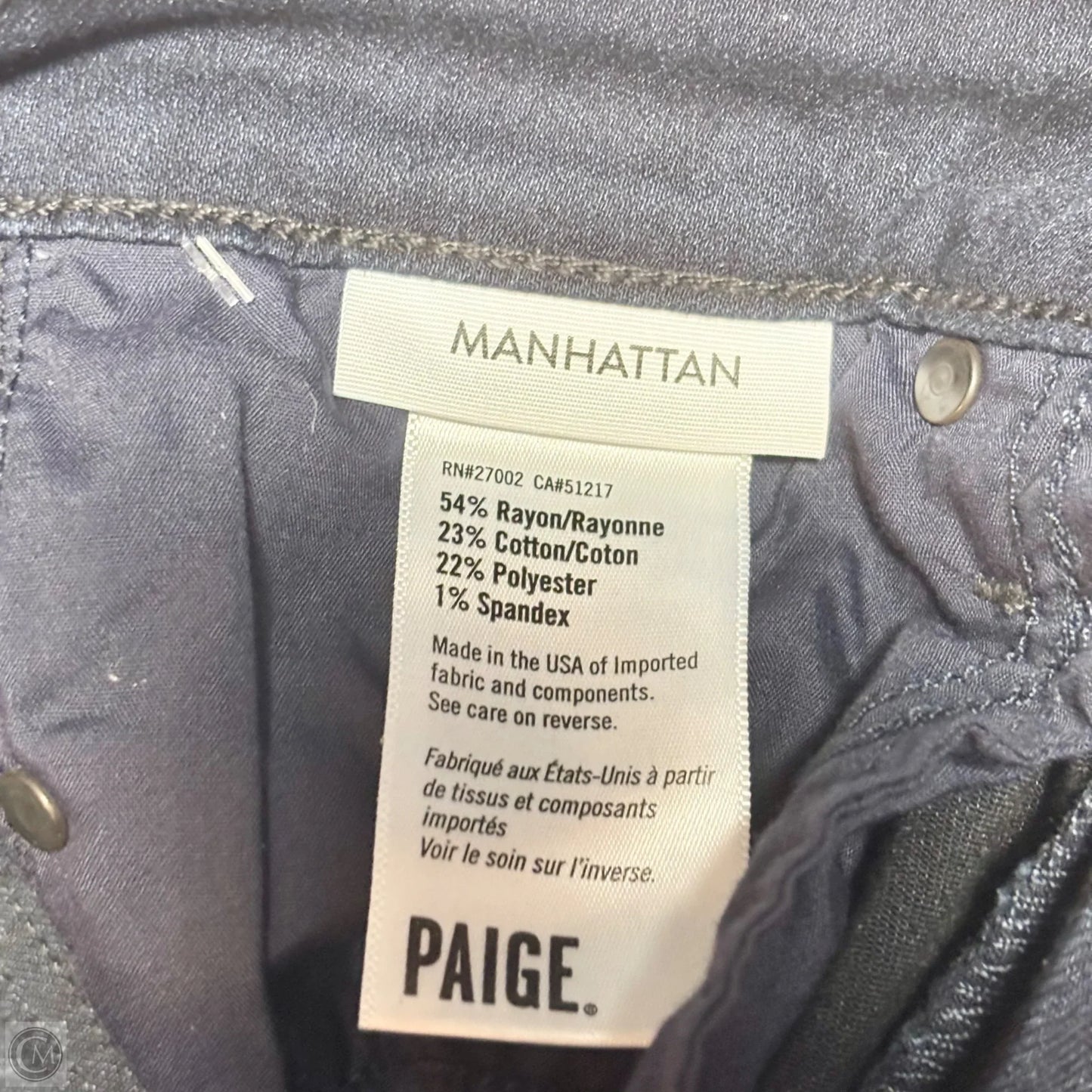 Jeans Flared By Paige In Blue Denim, Size: 2