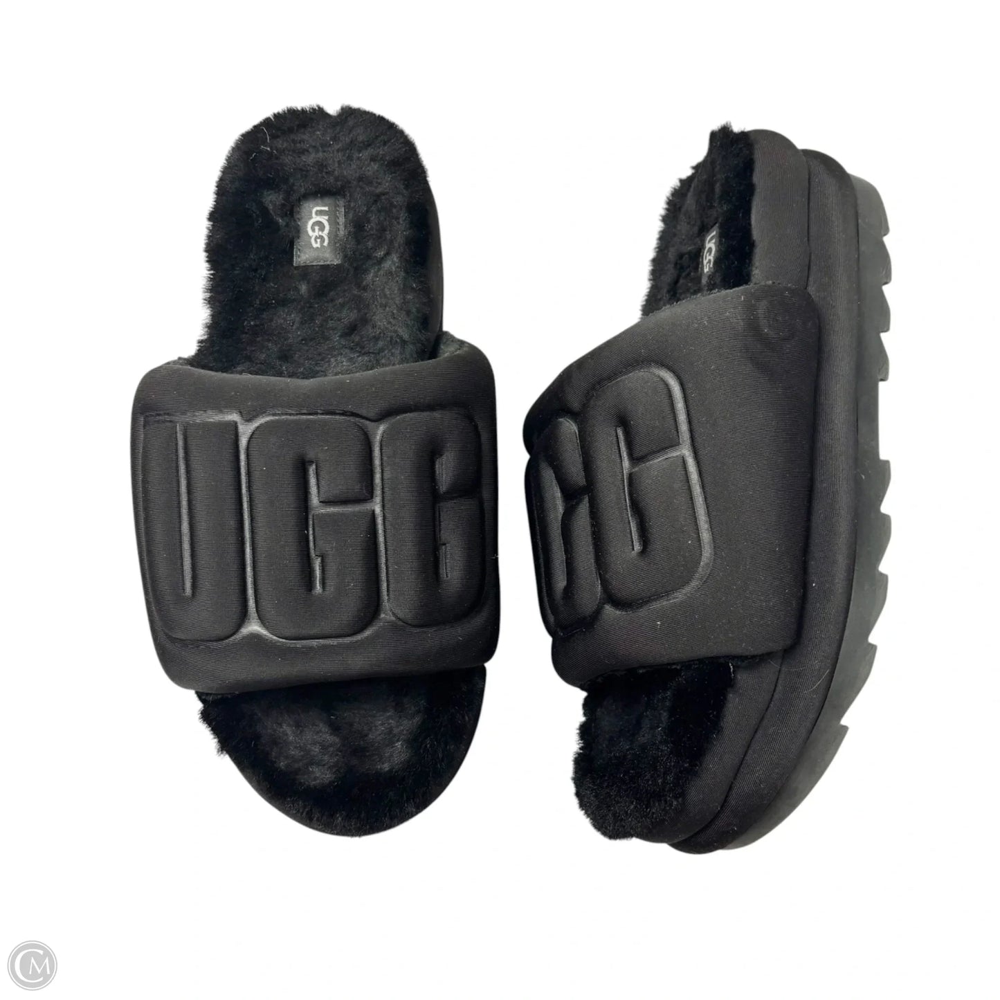 Sandals Designer By Ugg In Black, Size: 11