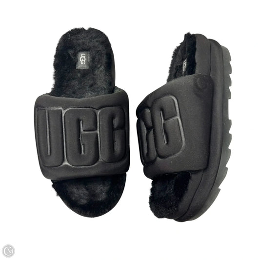 Sandals Designer By Ugg In Black, Size: 11