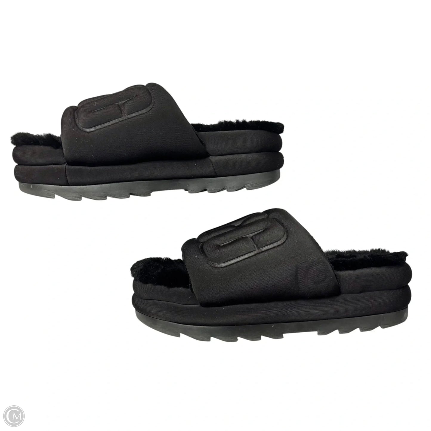 Sandals Designer By Ugg In Black, Size: 11