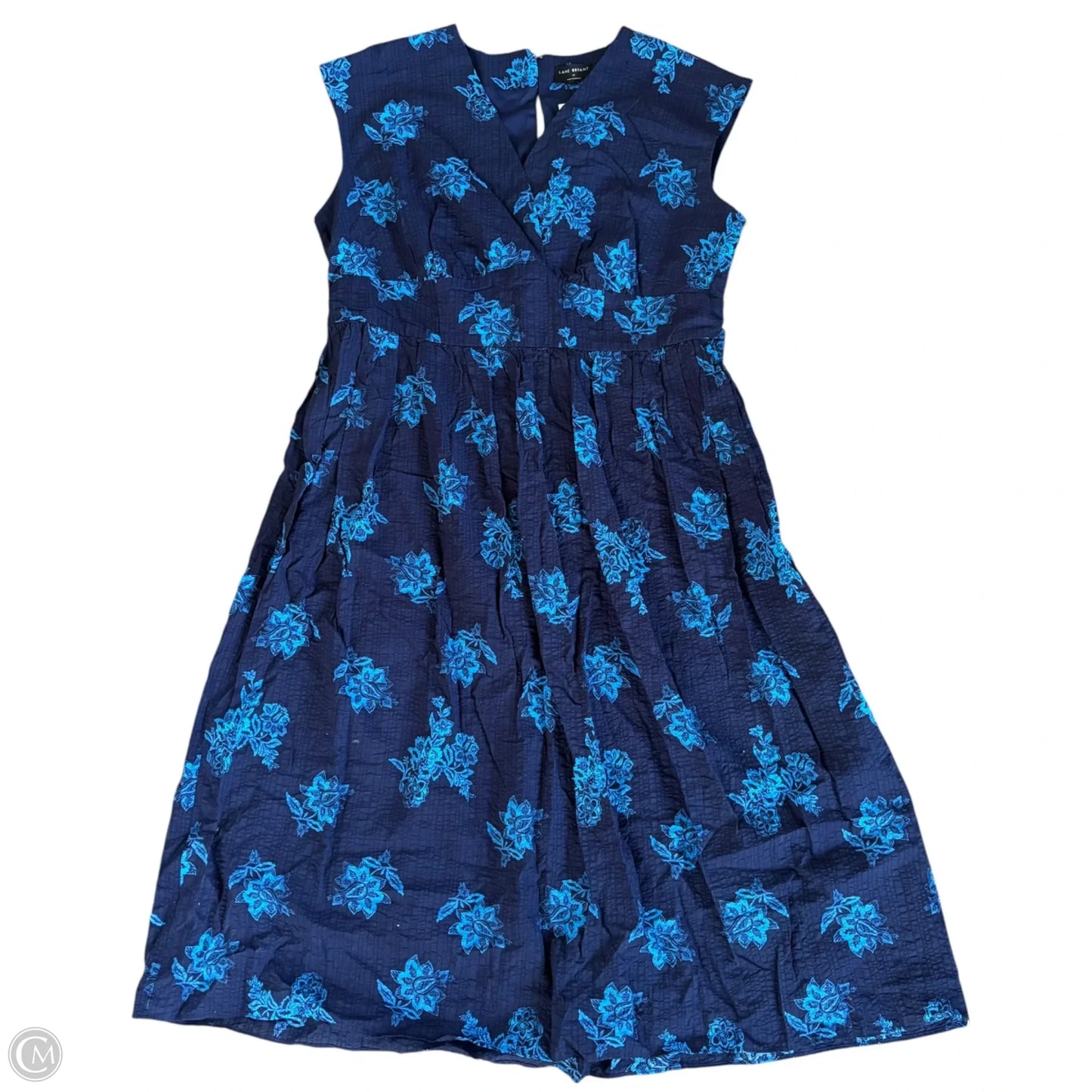 Dress Casual Midi By Lane Bryant In Navy, Size: L
