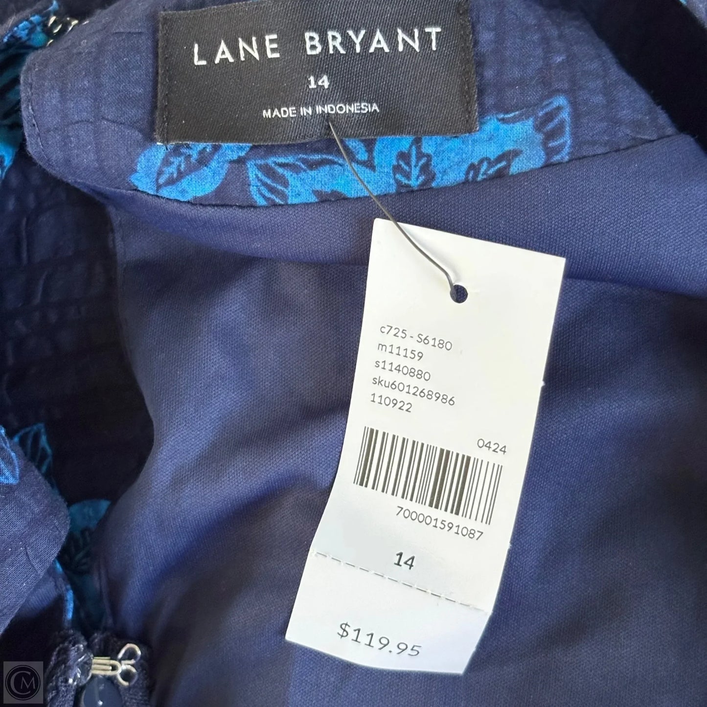 Dress Casual Midi By Lane Bryant In Navy, Size: L
