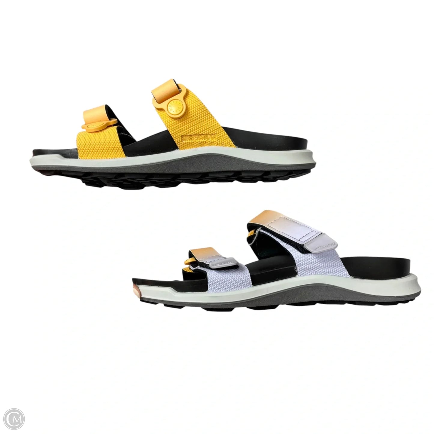 Sandals Flats By Birkenstock In Orange & Purple, Size: 5.5