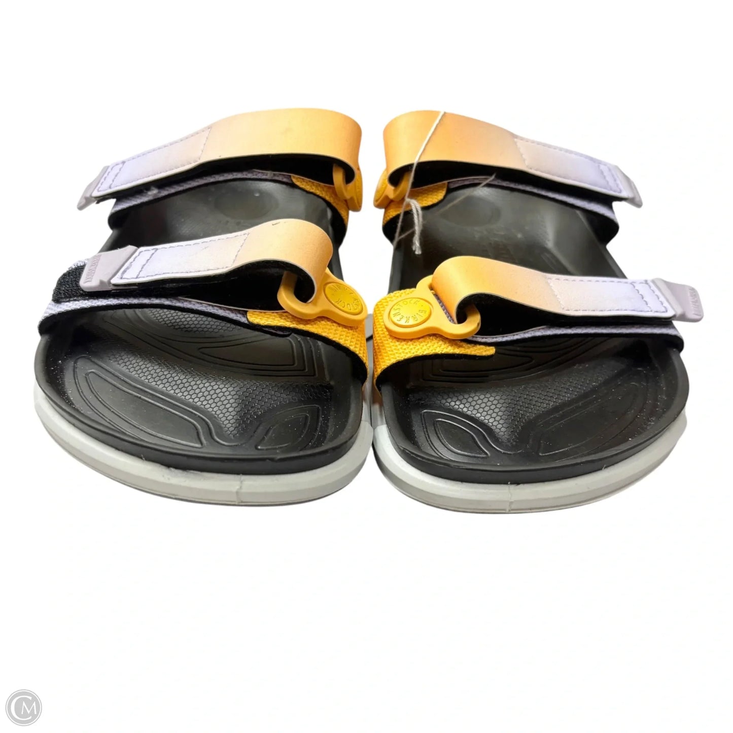 Sandals Flats By Birkenstock In Orange & Purple, Size: 5.5