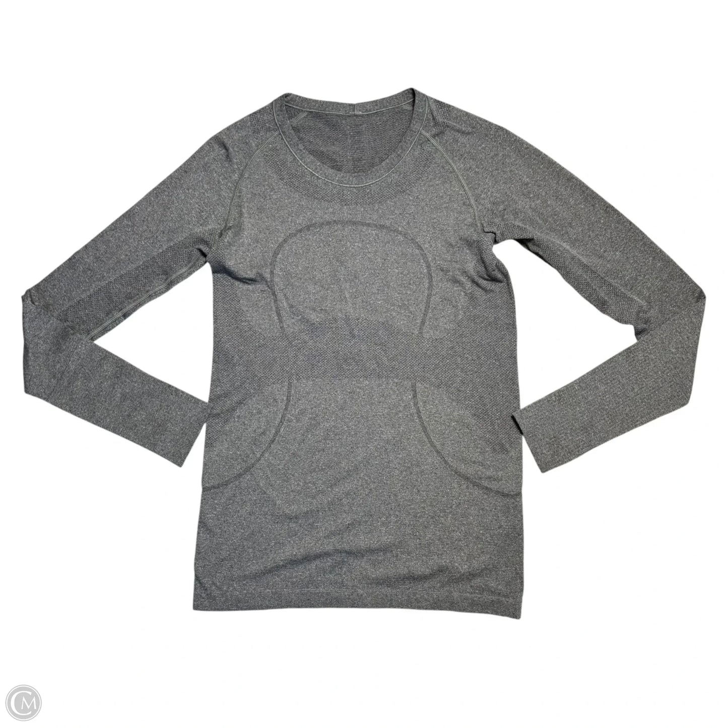 Athletic Top Long Sleeve Crewneck By Lululemon In Grey, Size: L