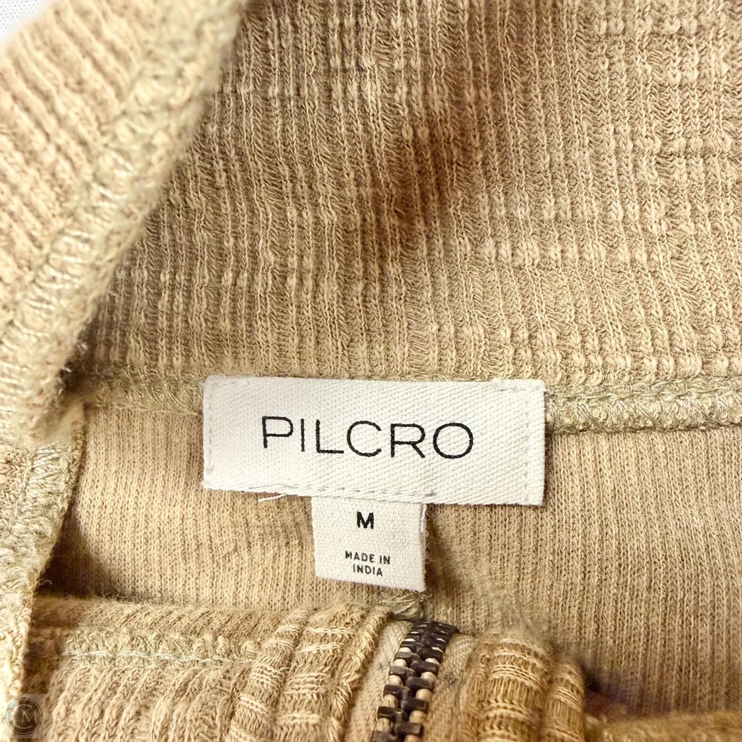 Top Long Sleeve By Pilcro In Tan, Size: M