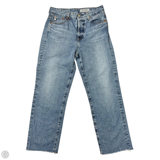 Jeans Straight By Ag Jeans In Blue Denim, Size: 6