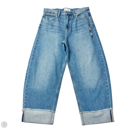 Jeans Wide Leg By Gap In Blue Denim, Size: 12