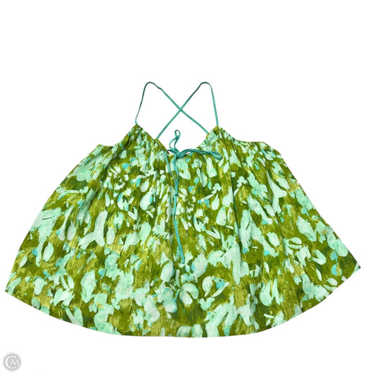 Top Sleeveless By Anthropologie In Green, Size: L