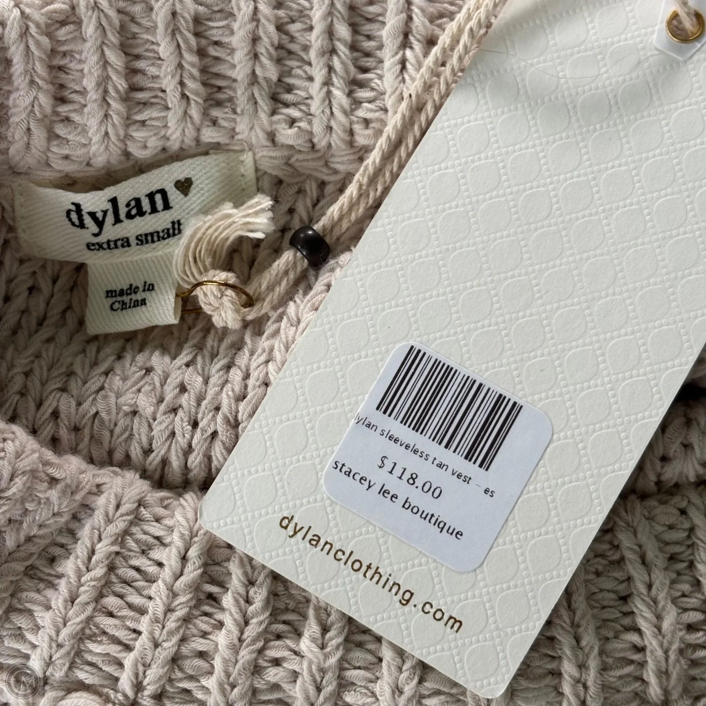 Top Sleeveless By Dylan In Beige, Size: Xs