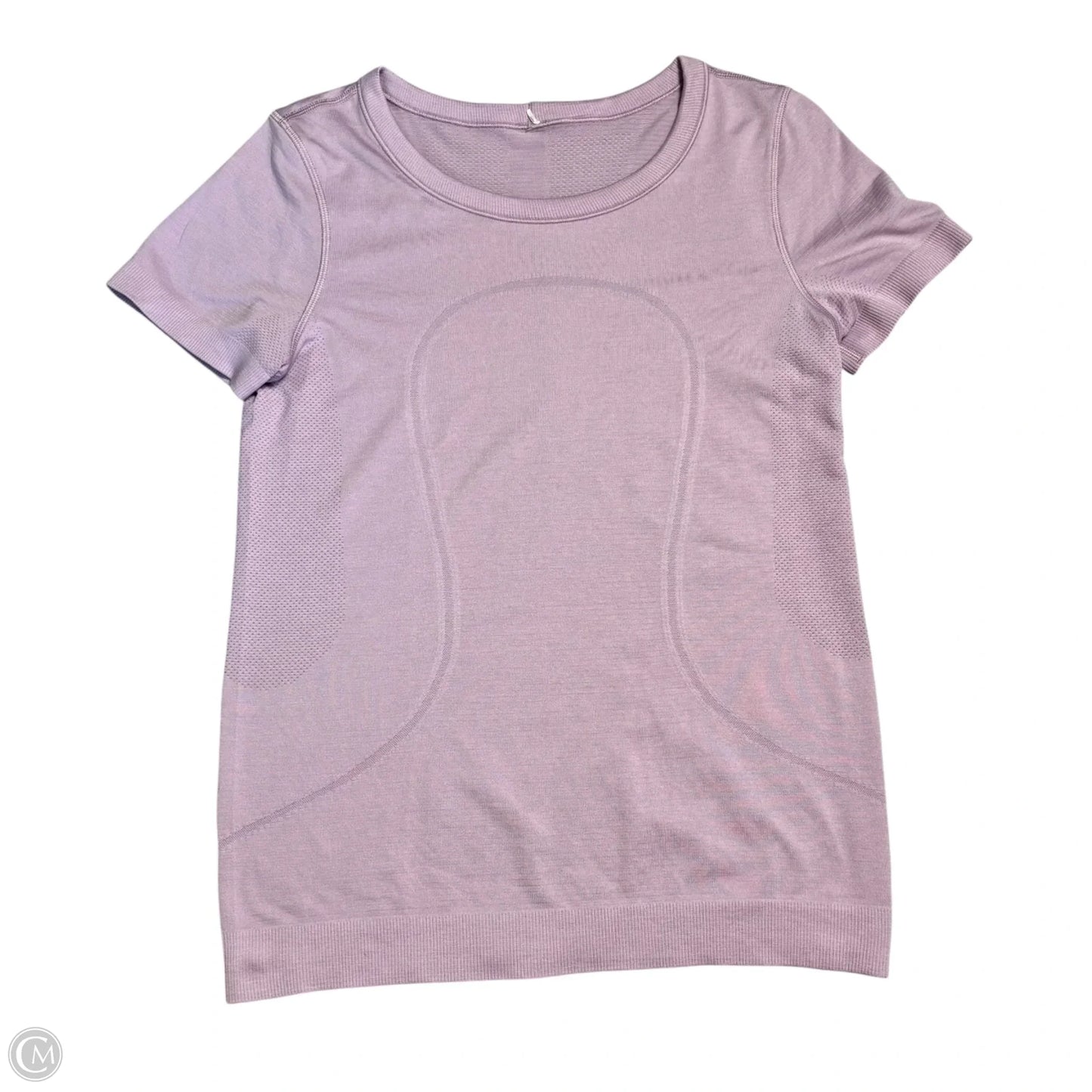 Athletic Top Short Sleeve By Lululemon In Purple, Size: M