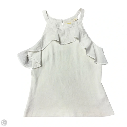 Top Sleeveless By Maeve In White, Size: M
