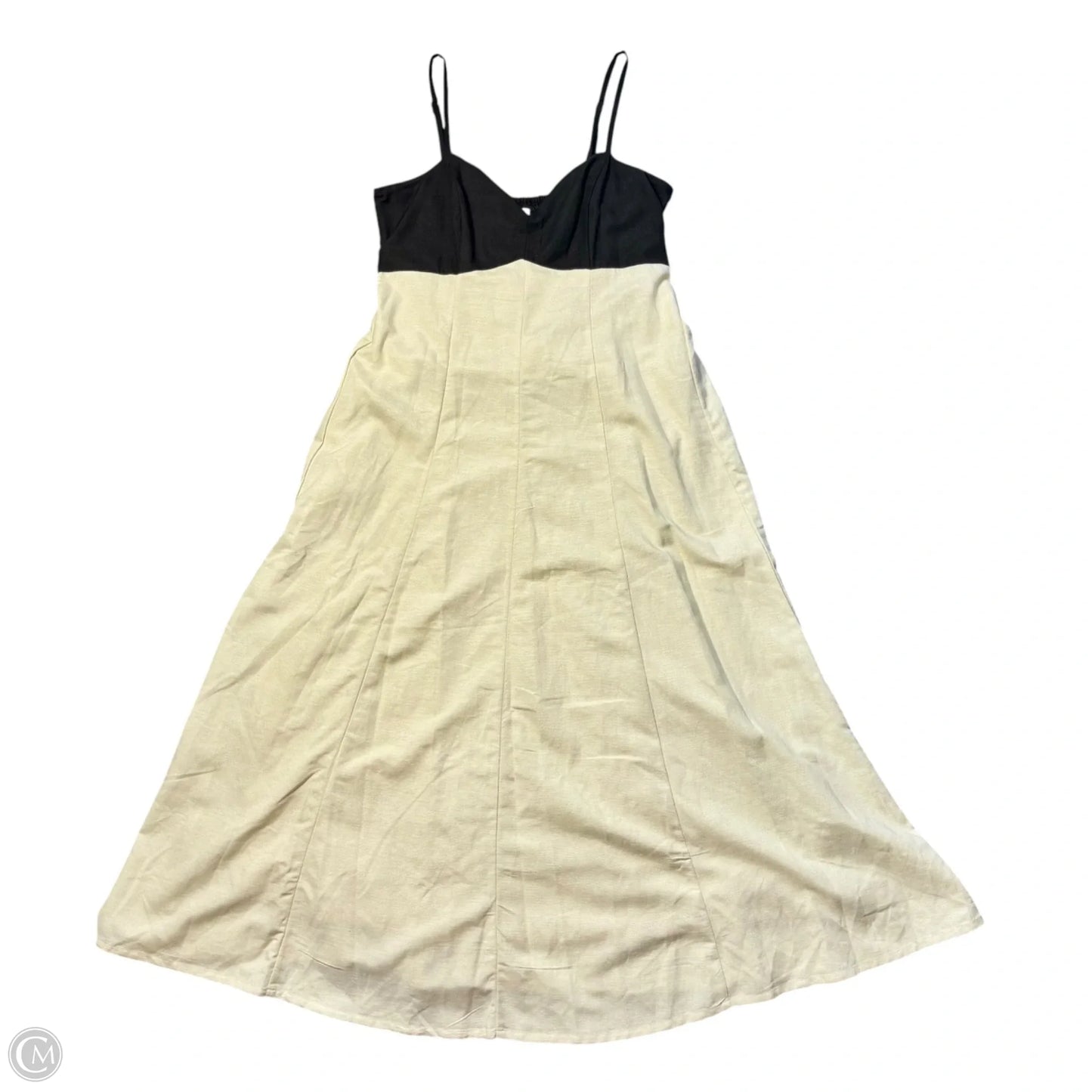 Dress Casual Maxi By Japna In Black & Tan, Size: M