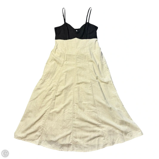 Dress Casual Maxi By Japna In Black & Tan, Size: M