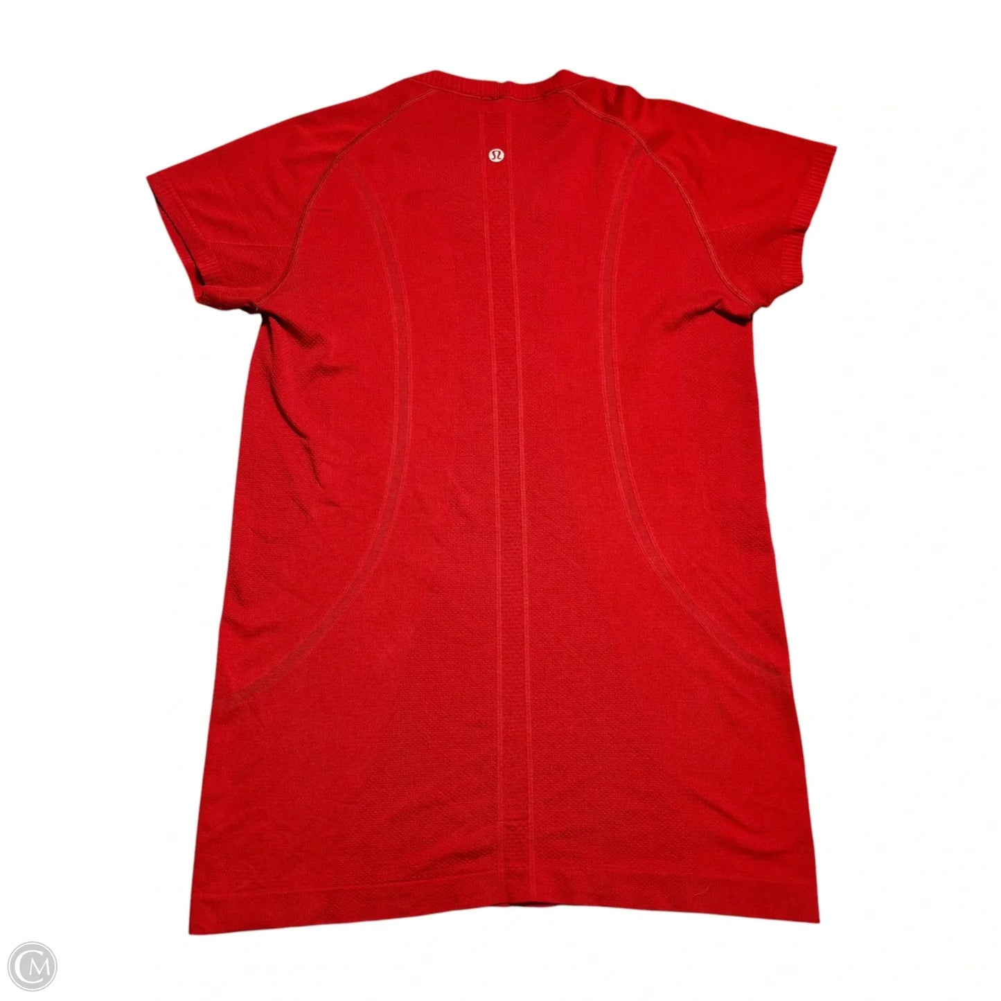 Athletic Top Short Sleeve By Lululemon In Red, Size: M