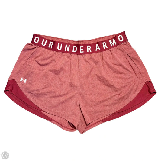 Athletic Shorts By Under Armour In Red, Size: 2x