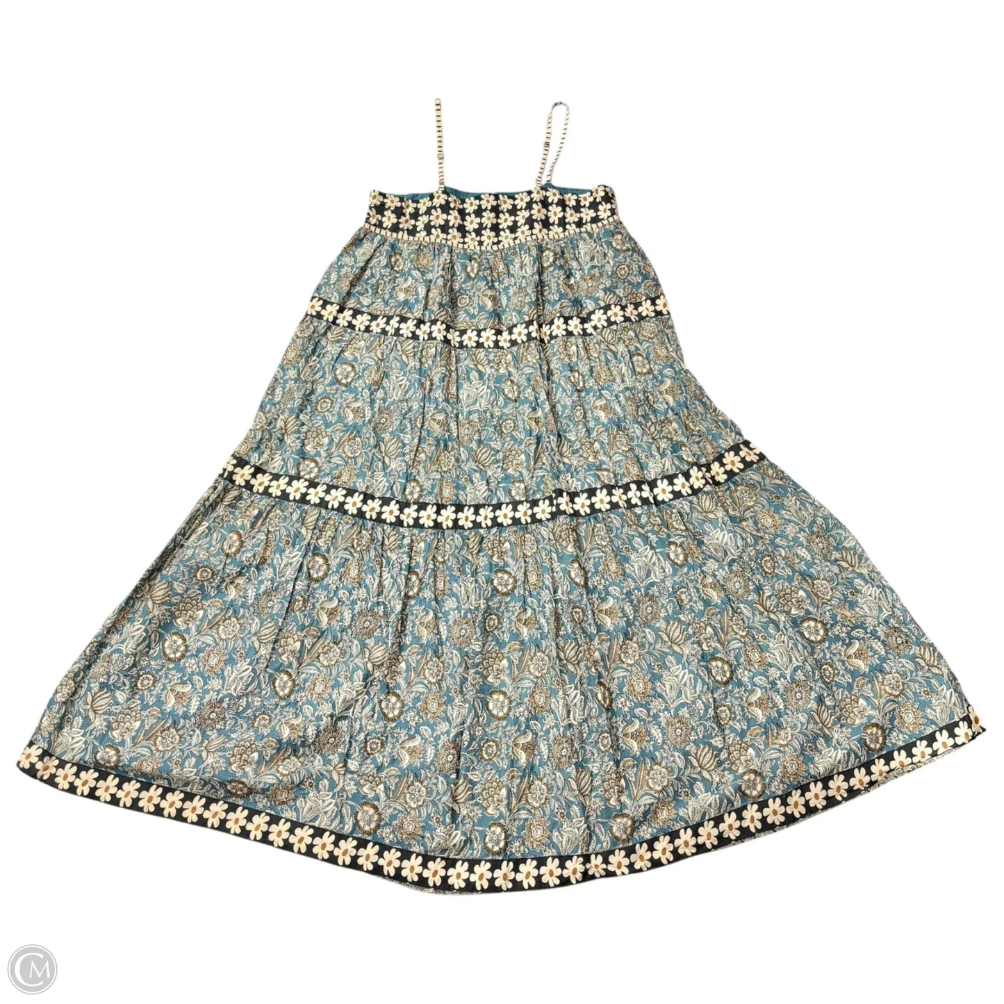 Dress Casual Maxi By Natural Life In Blue & Tan, Size: L