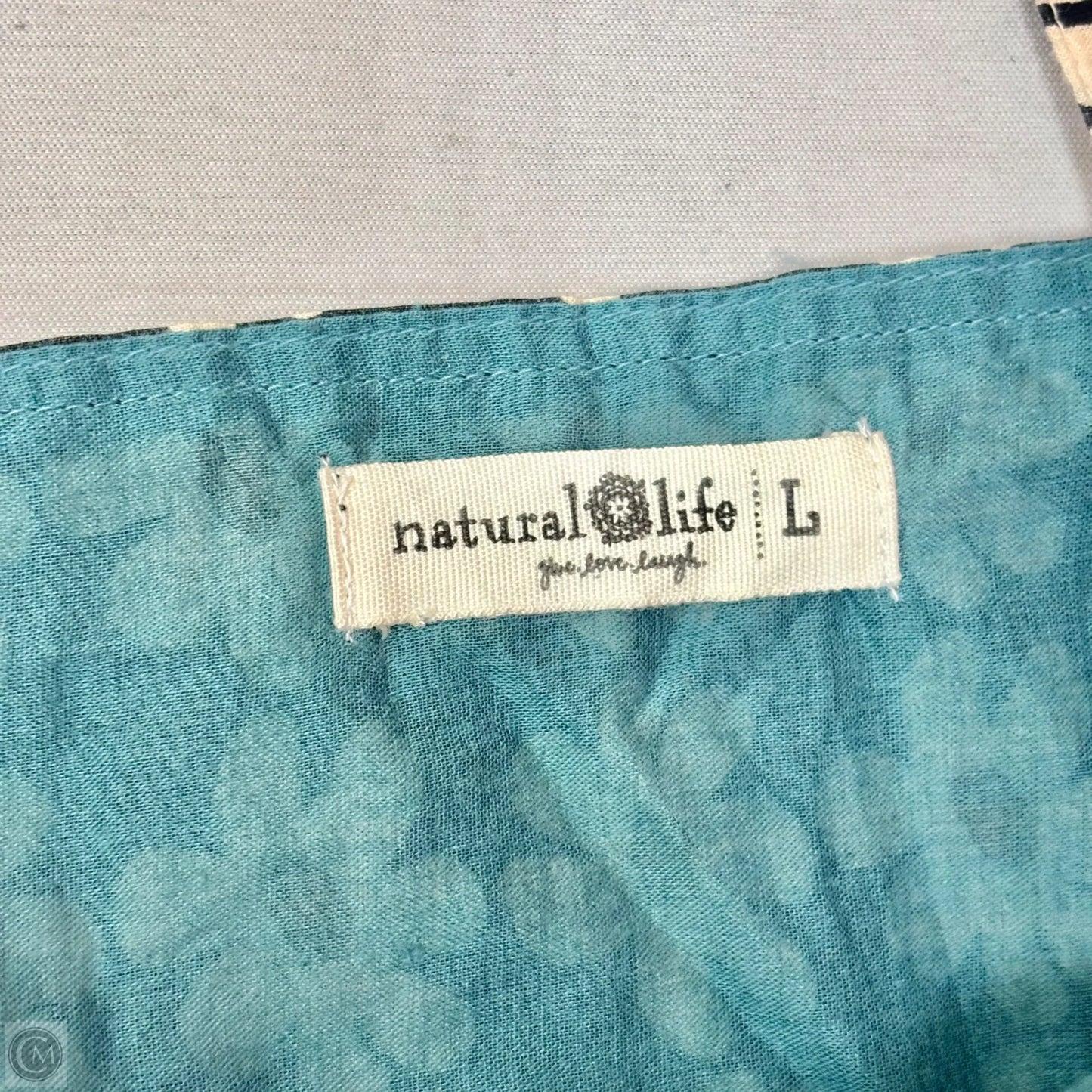 Dress Casual Maxi By Natural Life In Blue & Tan, Size: L