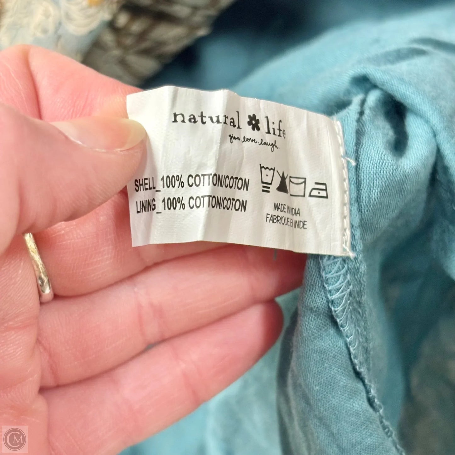 Dress Casual Maxi By Natural Life In Blue & Tan, Size: L
