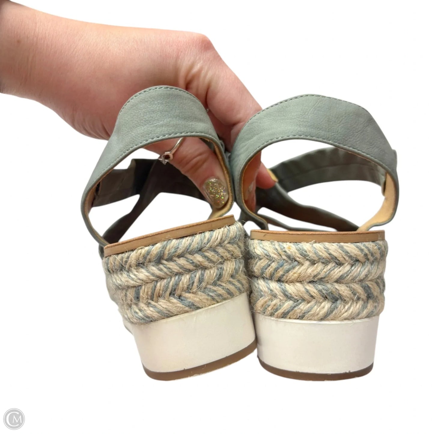 Sandals Flats By Lucky Brand In Teal, Size: 7