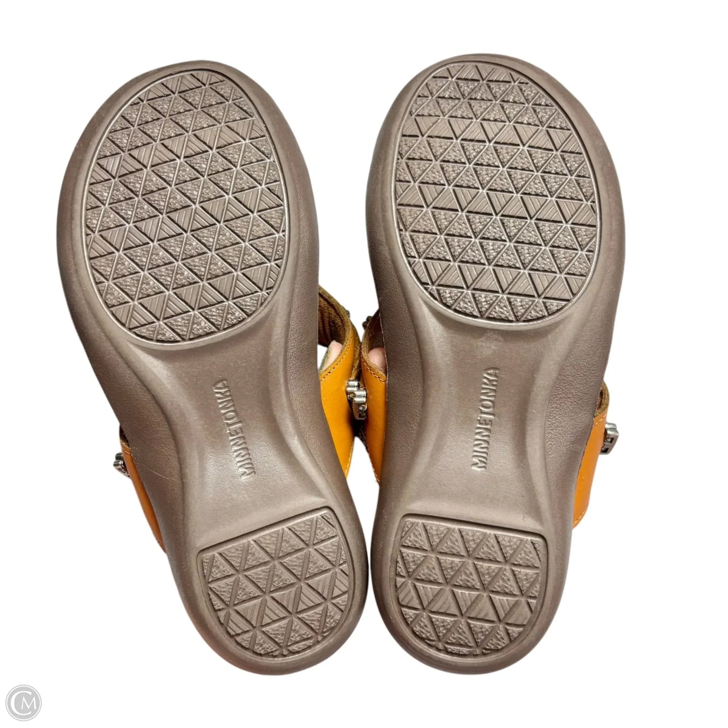 Sandals Flip Flops By Minnetonka In Brown, Size: 7