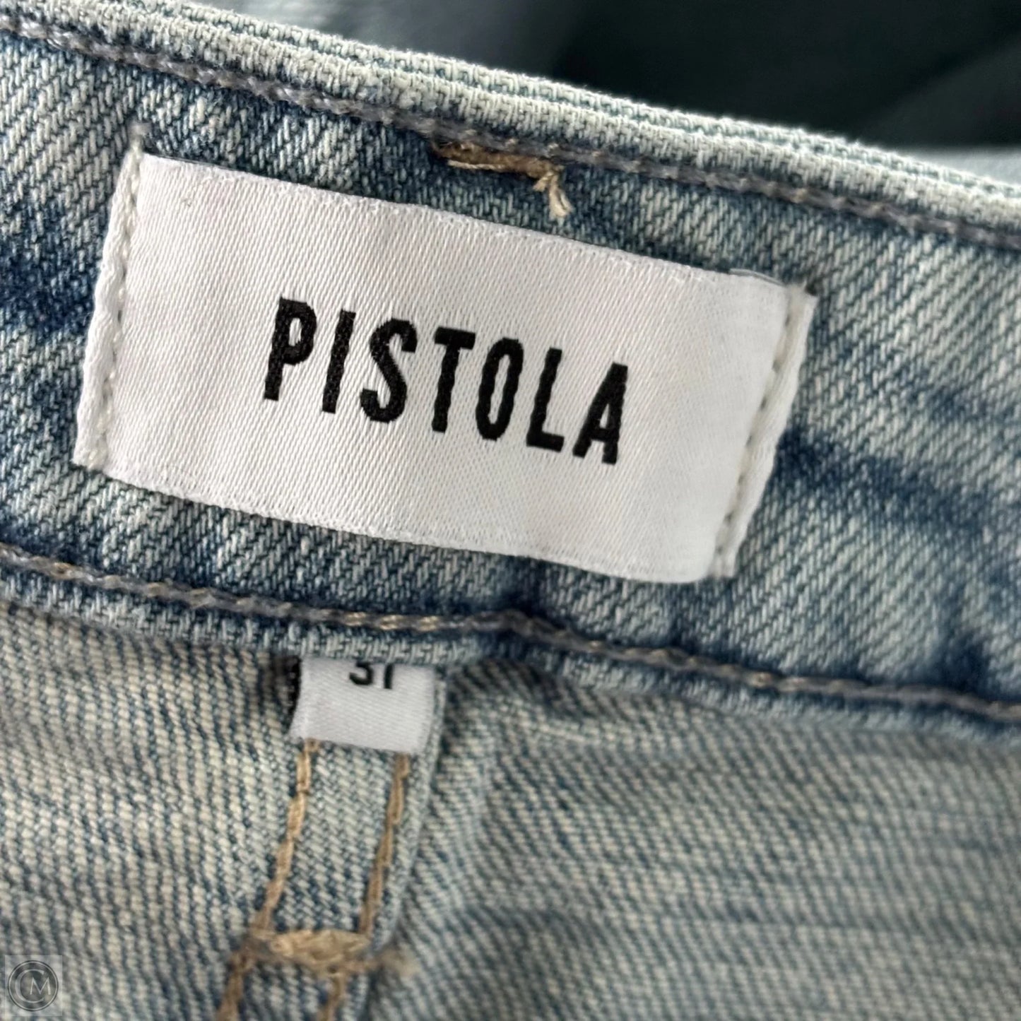 Jeans Straight By Pistola In Blue Denim, Size: 12