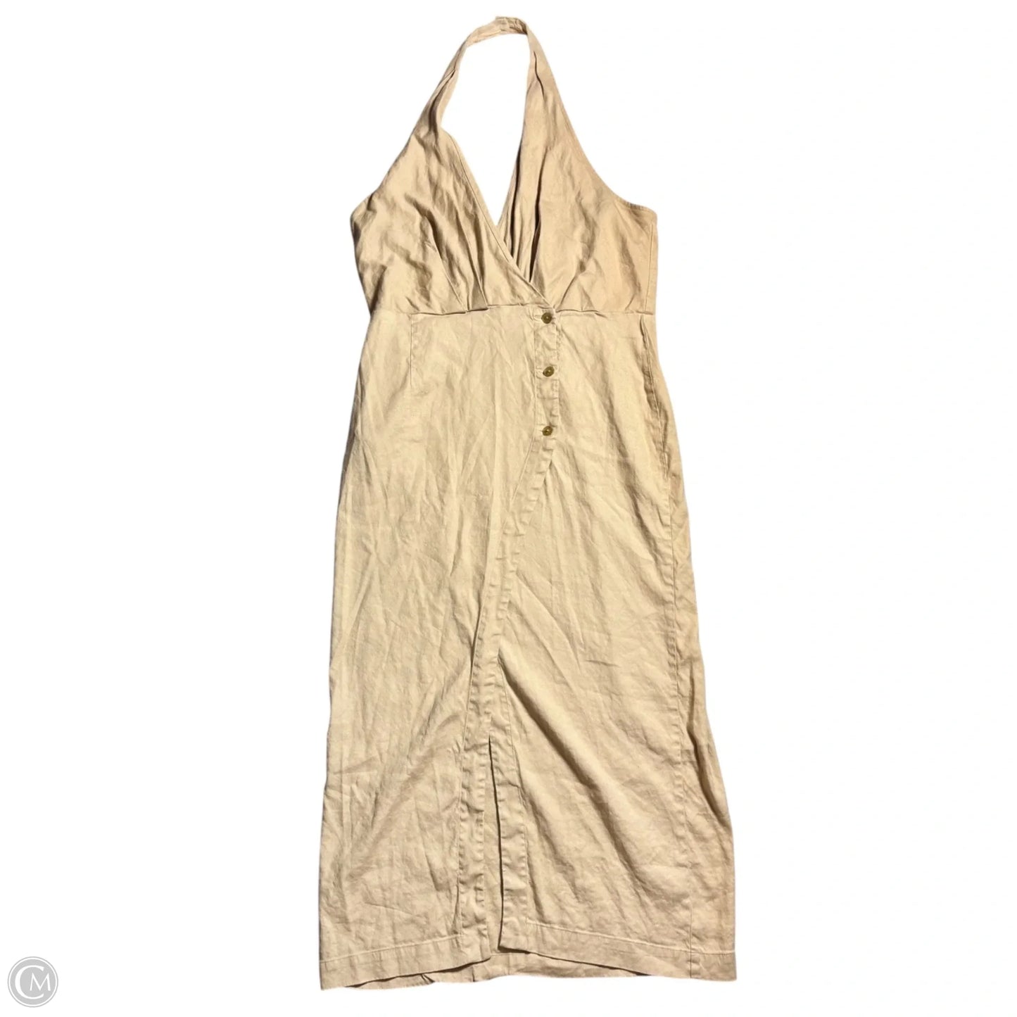 Dress Casual Maxi By Anthropologie In Tan, Size: Xlp